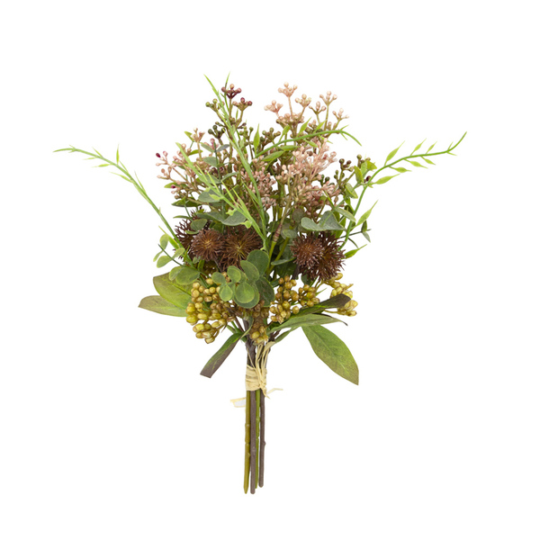 Buquê De Flores E Eucalipto Artificial Luxo | Formosinha